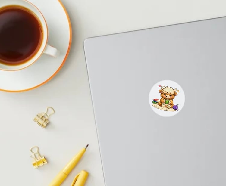 Cute Cozy Cow Stickers Bundle – Moosie Mae Seasonal Digital Stickers | Kawaii Animal Planner Stickers PNG