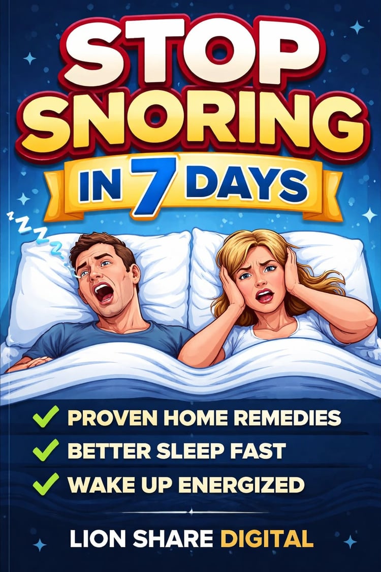 Stop Snoring in 7 Days – Ebook