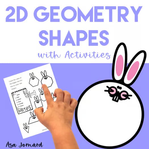 Engaging 2D Shapes Worksheets with Activities | Fun Math for Spring and Easter
