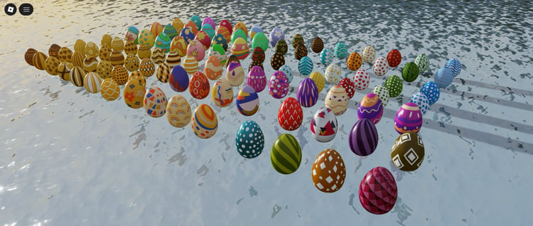 roblox colorful easter eggs game assets