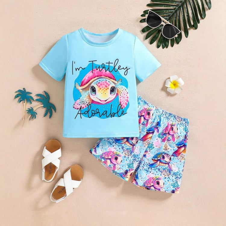 Toddler and kids summer outfit set ages 4 to 7
