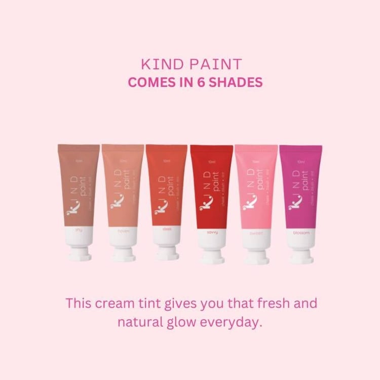 Kind Paint Cream Tint by JC Premiere multi-use vegan lip and cheek tint
