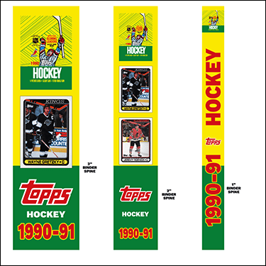 1990-91 Topps Hockey Cards Binder Inserts
