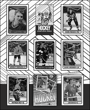 1990-91 Topps Hockey Cards Binder Inserts