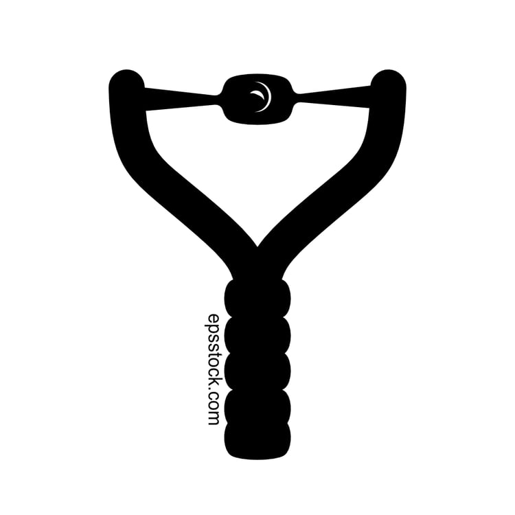 tensed slingshotб front view