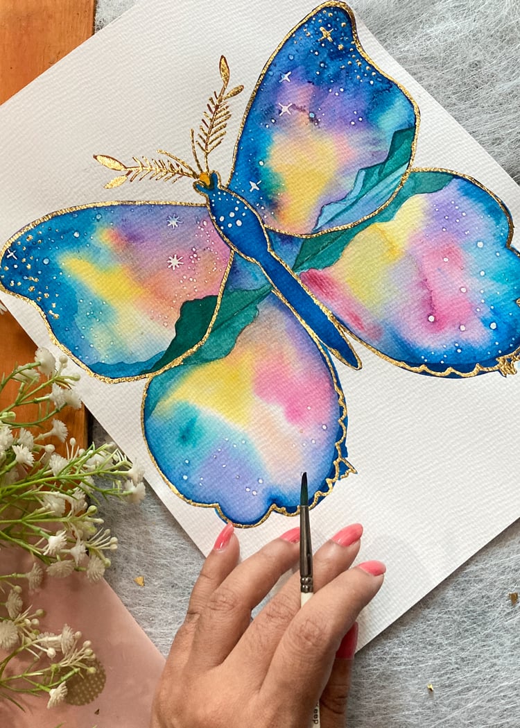 絵画 flk041098 FNKDesignsArt - Butterfly Collection