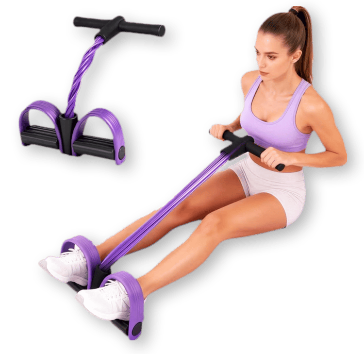 Banda Elástica Multifunción 6 Tubos para Yoga y Abdomen