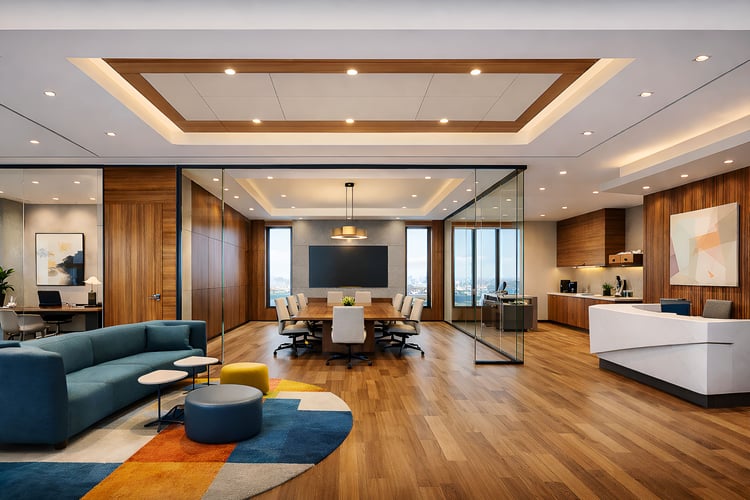 luxury office interior, executive boardroom design, glass meeting room, corporate office design, modern workspace interior, luxury commercial interior, walnut office design, marble feature wall, CEO office inspiration, high end office interior, architectu