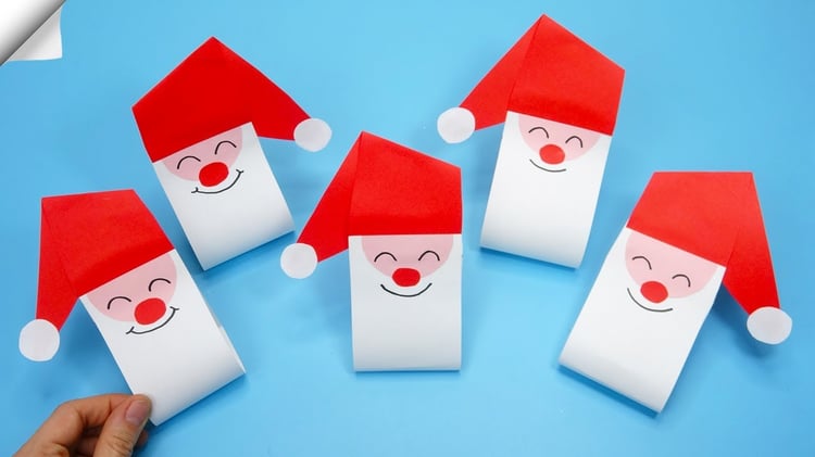 Santa claus paper crafts