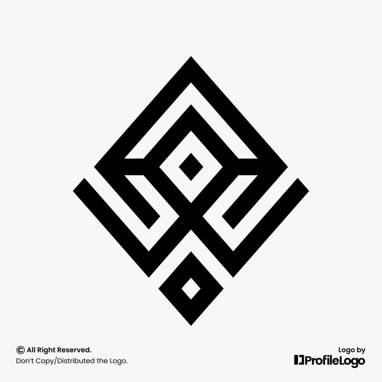 Luxury line letter AW logo or WA logo