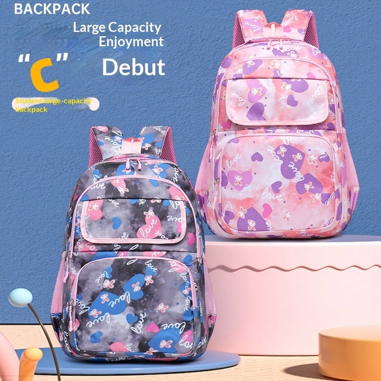 Trendy cartoon school backpack for boys and girls
