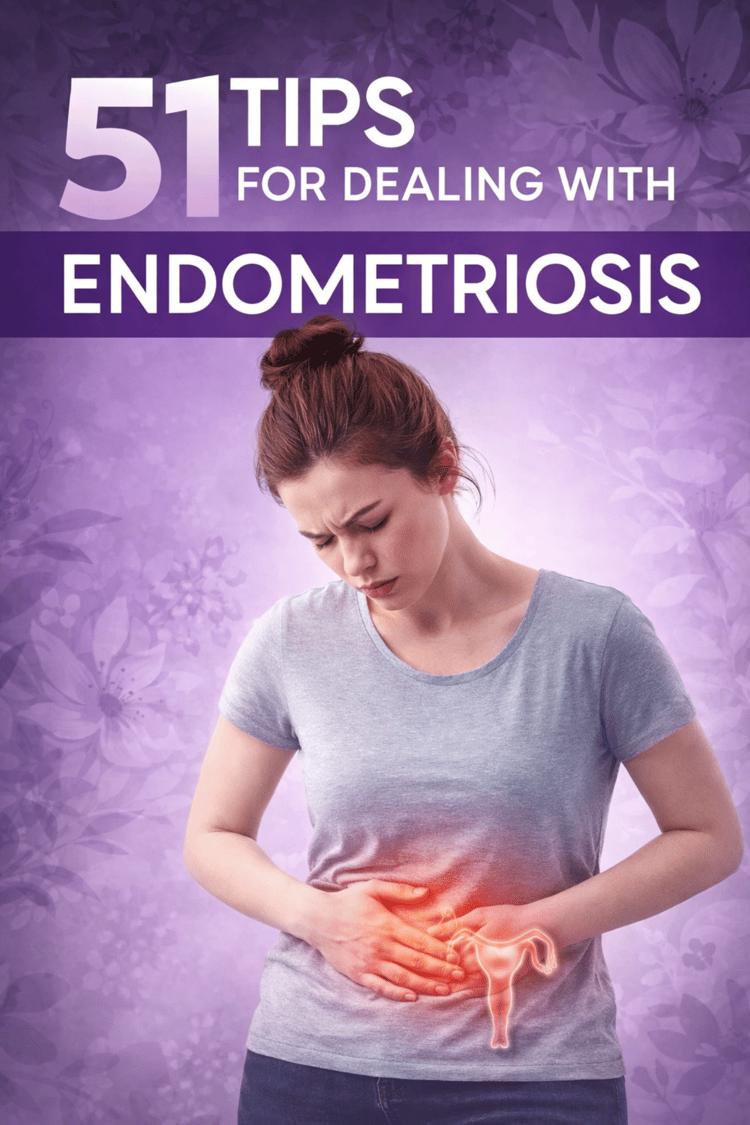Informational guide with 51 tips for endometriosis support