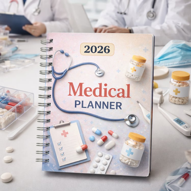 2026 medication log and appointment organizer PDF