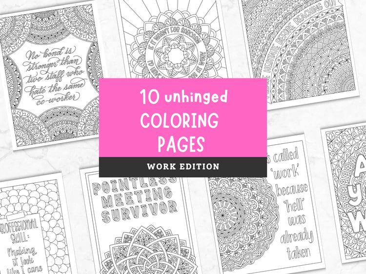 Coloring pages preview for workday relief