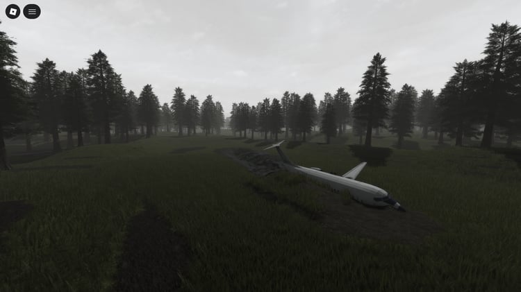 Large forest terrain with water Roblox map