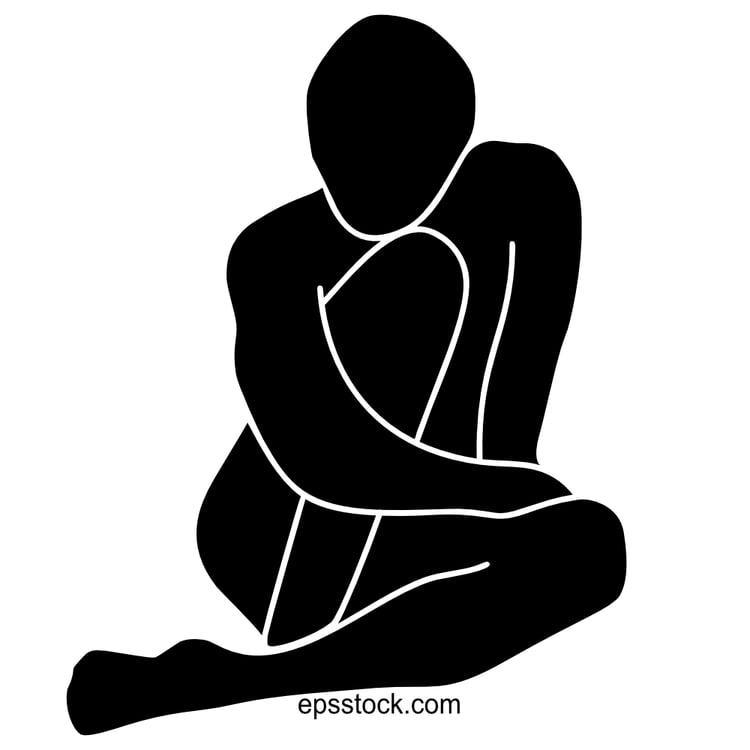 sculpture of a seated man