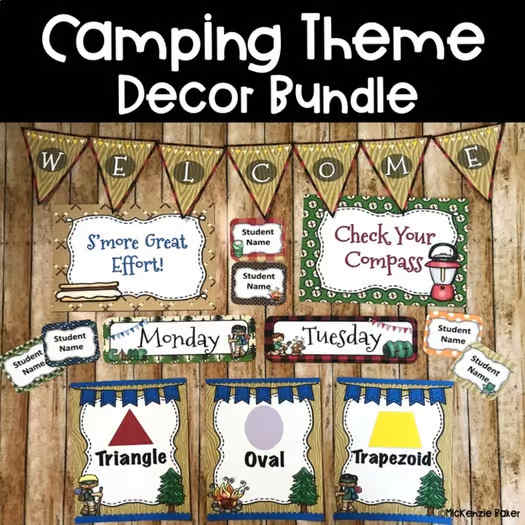 Camping Theme Classroom Decor Bundle