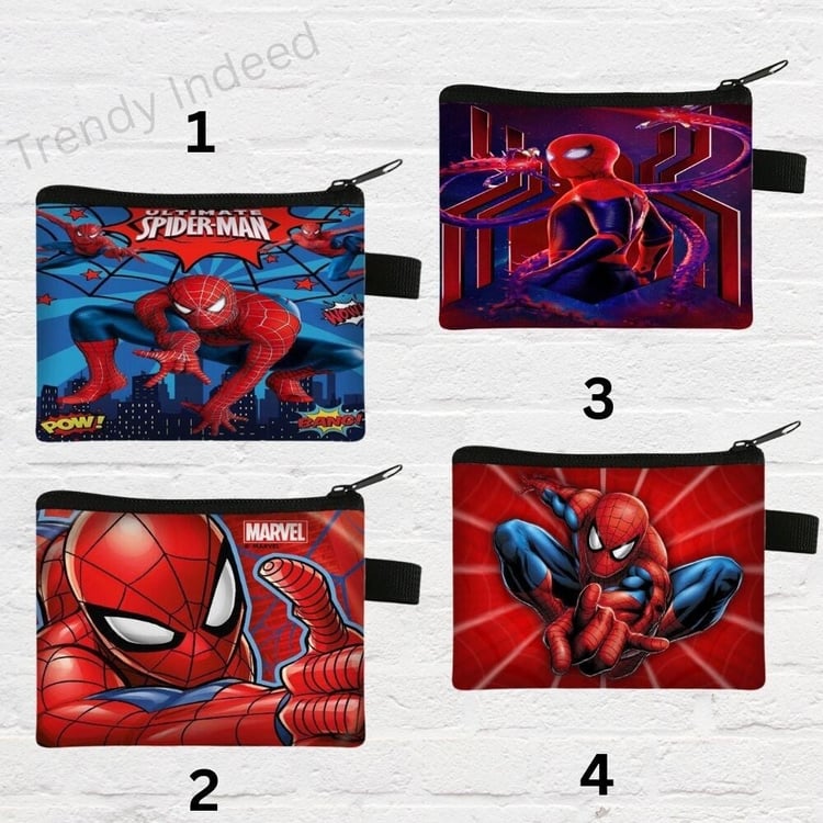 Spider hero coin purse wallet compact mini wallet for kids