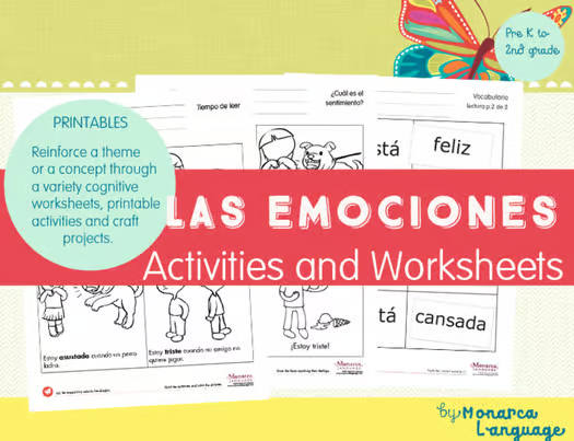 Feelings Spanish Lesson - Sentimientos NEW BUNDLE