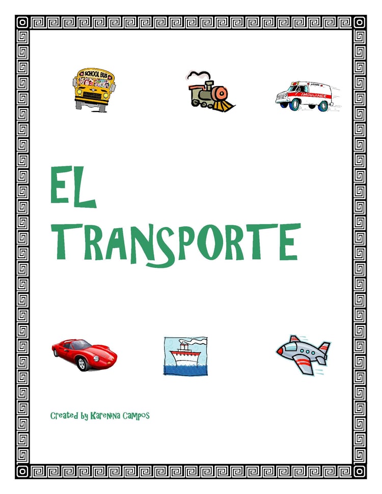 Bundle: Transportation in Spanish