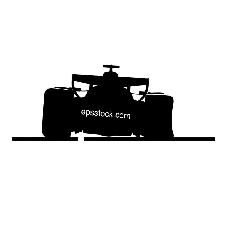 Formula 1 with a flat tire