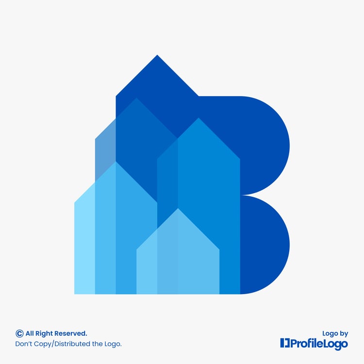 Modern building letter B logo