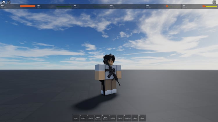 Shooter gameplay mechanics Roblox system
