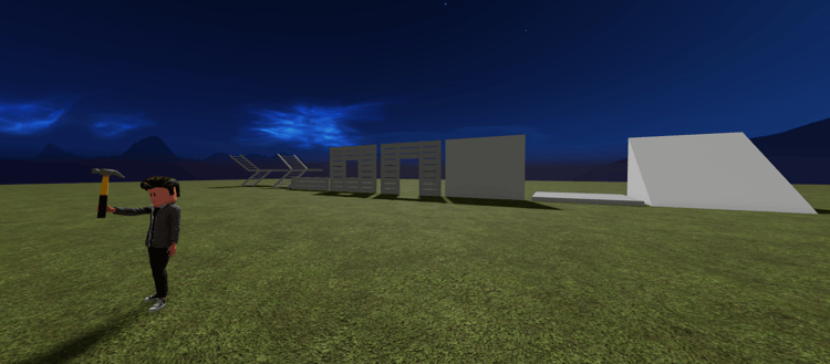 Roblox modular building system for creating structures