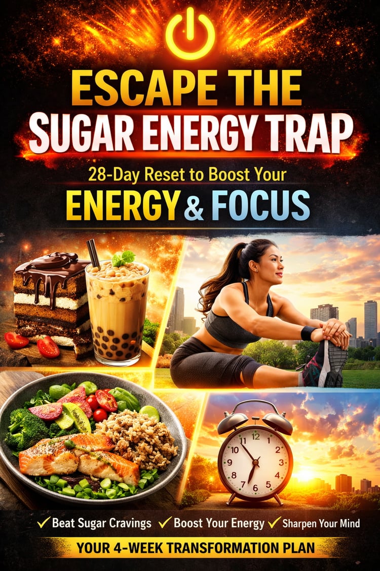 sugar energy crash, metabolic reset, energy detox, sugar addiction help, blood sugar balance, energy metabolism, sweet drinks health, fatigue solution, sugar detox program, metabolic health guide, energy reset 28 days, reduce sugar cravings, Malaysia heal