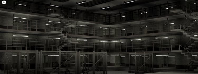 Roblox SCP containment facility interior map