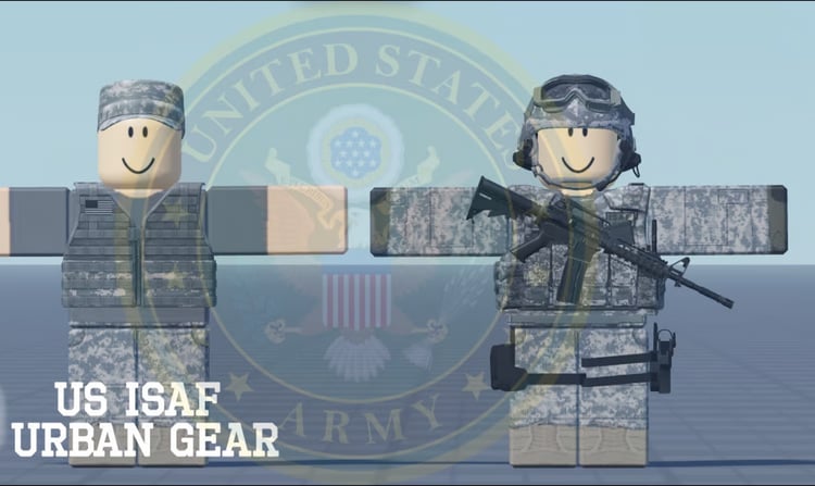 Roblox ISAF military gear uniform pack