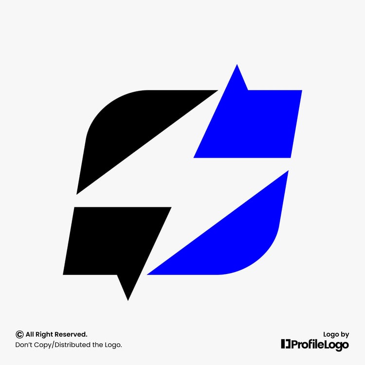 Modern electric flash logo or power letter S logo