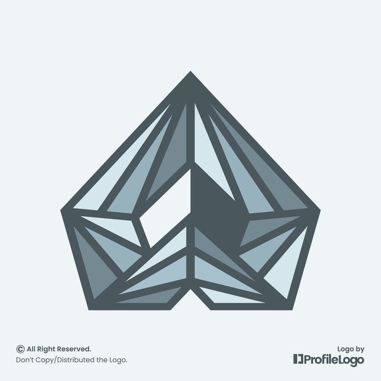 Cartoon glass W letter logo