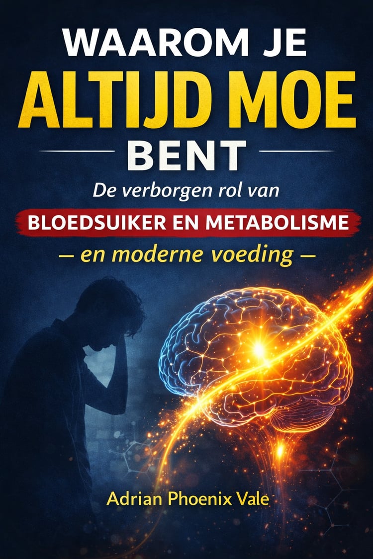altijd moe, chronische vermoeidheid, energie herstellen, waarom ben ik altijd moe, bloedsuiker schommelingen, metabolisme verbeteren, vermoeidheid oorzaken, energiedip na eten, insuline weerstand, stabiele bloedsuiker, ultrabewerkte voeding, mentale vermo