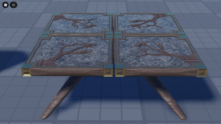 Roblox vintage hospital metal frame bed asset