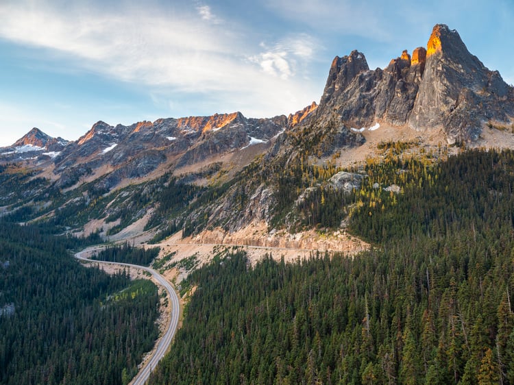 Washington Pass, North Cascades, mountains, sunrise, mountain photography