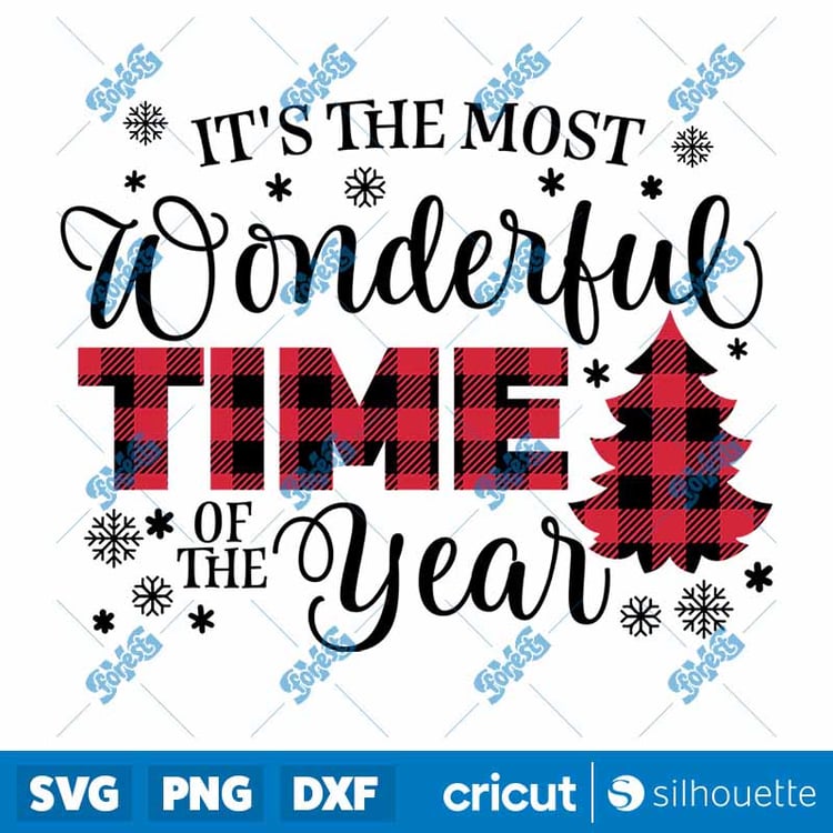 Most Wonderful Time Of The Year SVG - Christmas Carol Cut File