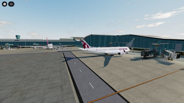 Roblox airport map with plane models