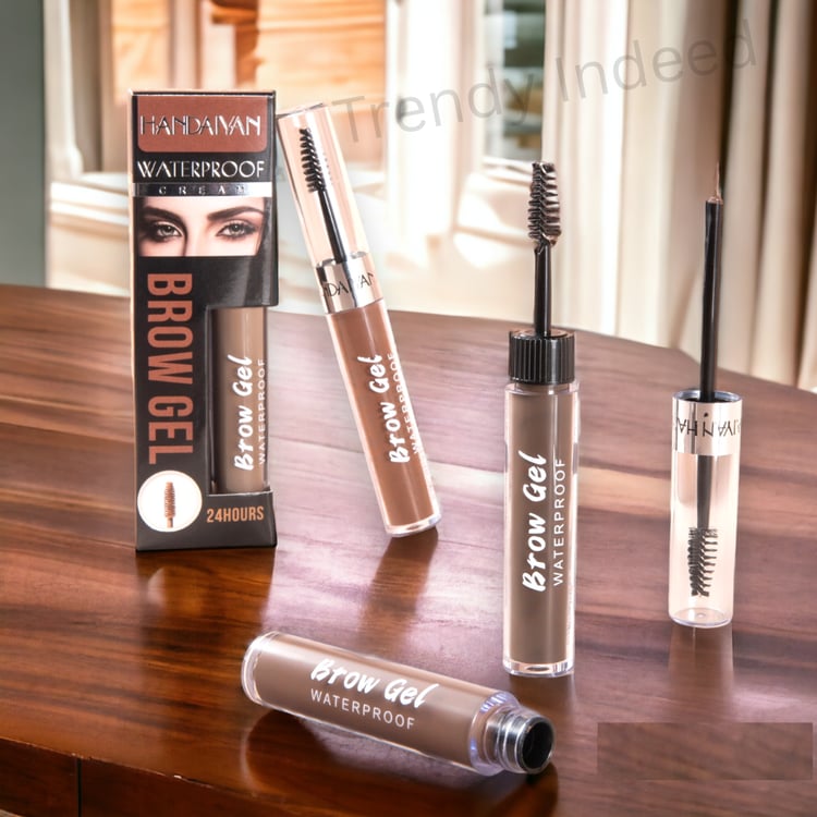 Handaiyan waterproof liquid brow gel dual ended eyebrow brush