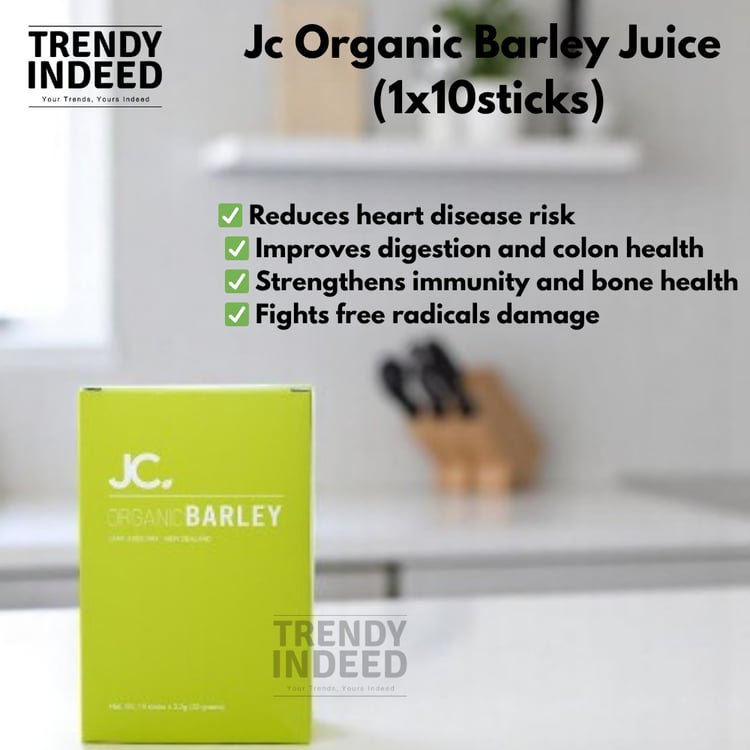 JC Premiere organic barley juice New Zealand barley drink