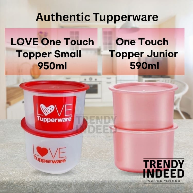 Tupperware one touch topper container 950ml storage container