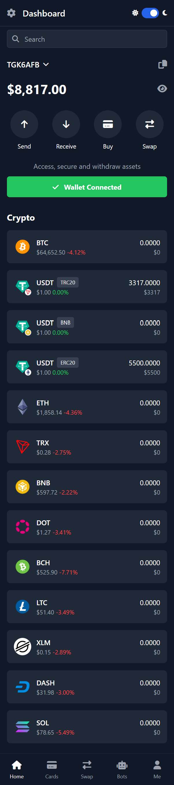 Crypto Exchange & Broker Platform