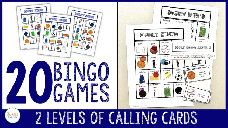 Sport Bingo by The Autism Helper