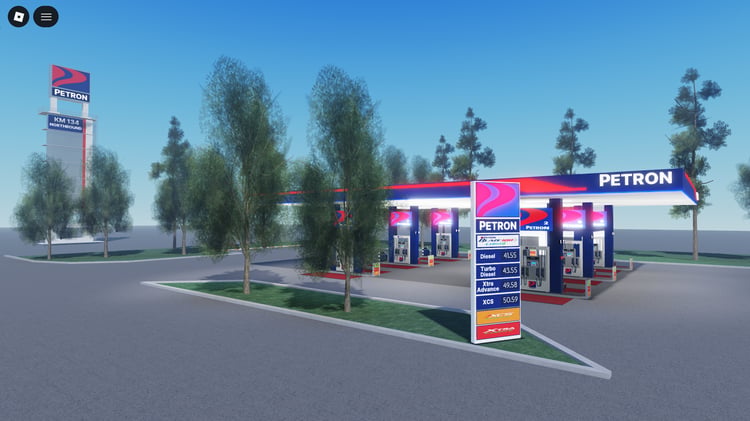Roblox realistic gas station building