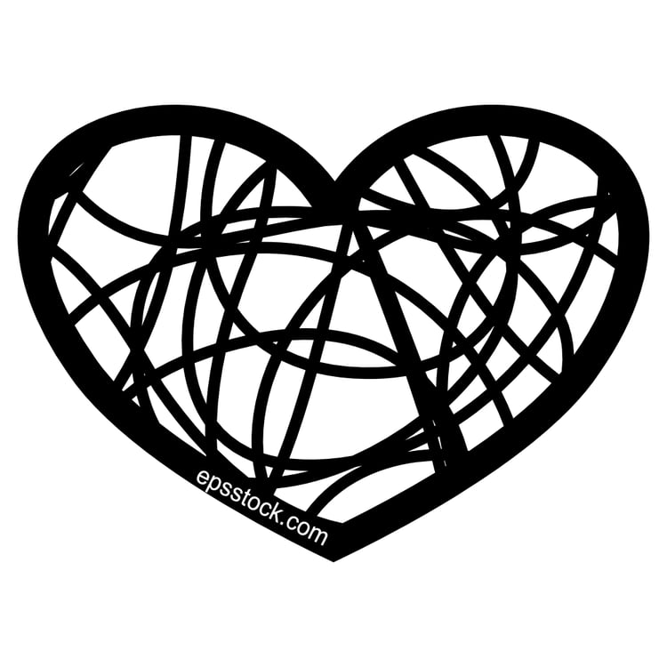 heart from lines