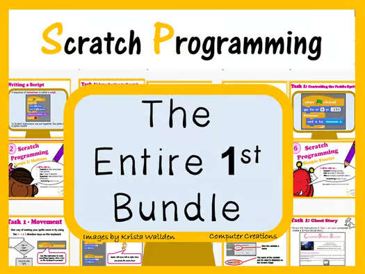 Computer Coding with Scratch 1.4 Lesson Plans Bundle (Computer Science)