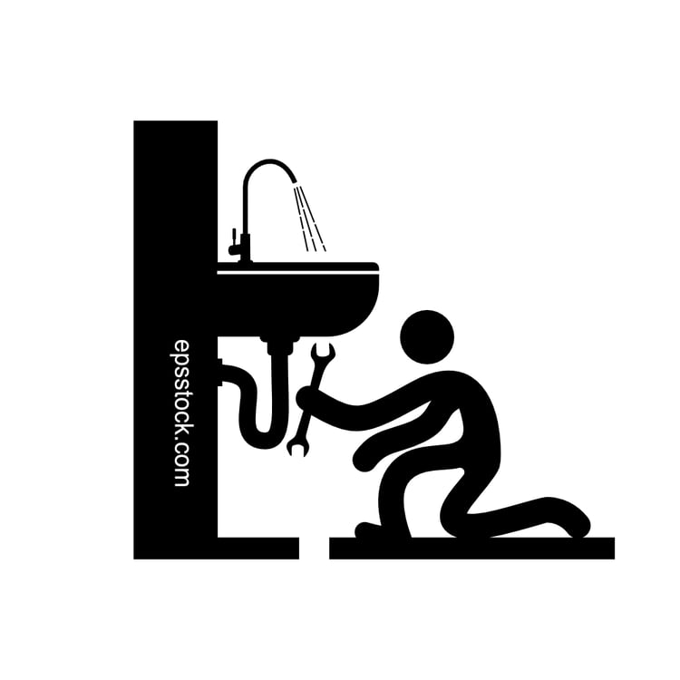 a man is fixing a plumbing system