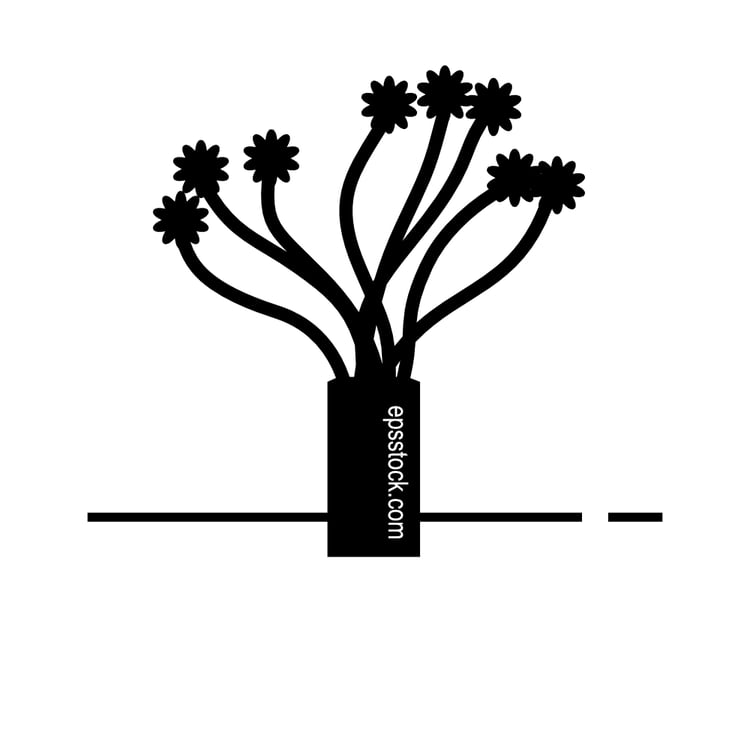 a bouquet of flowers in a vase