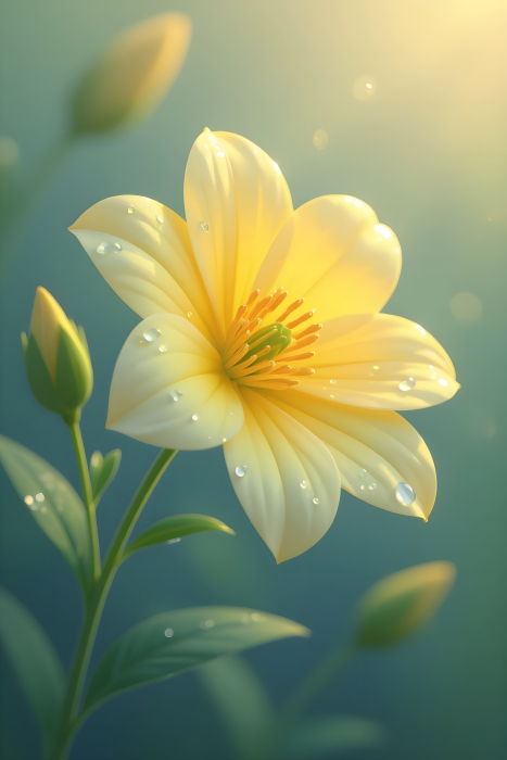 Yellow flower, wallpaper, Flower, Ai Art - Ai Generated