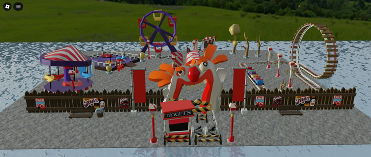 Roblox entertainment park environment asset pack